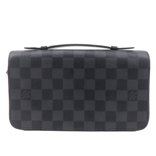 Louis-Vuitton-Damier-Graphit-Zippy-Wallet-XL-Gray-Black-N4150