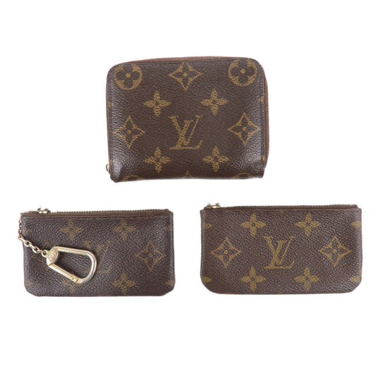 Louis-Vuitton-Monogram-Set-of-3-Coin-Case-M60067-M62650-M62650