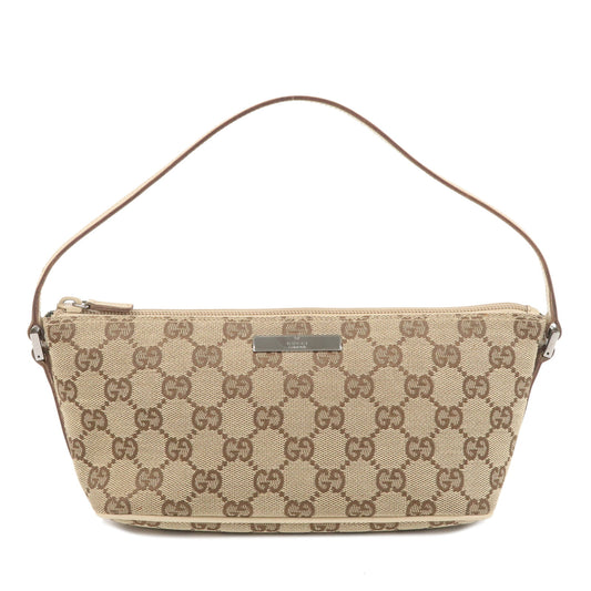 GUCCI-Boat-Bag-GG-Canvas-Leather-Hand-Bag-Pouch-Beige-Ivory-07198