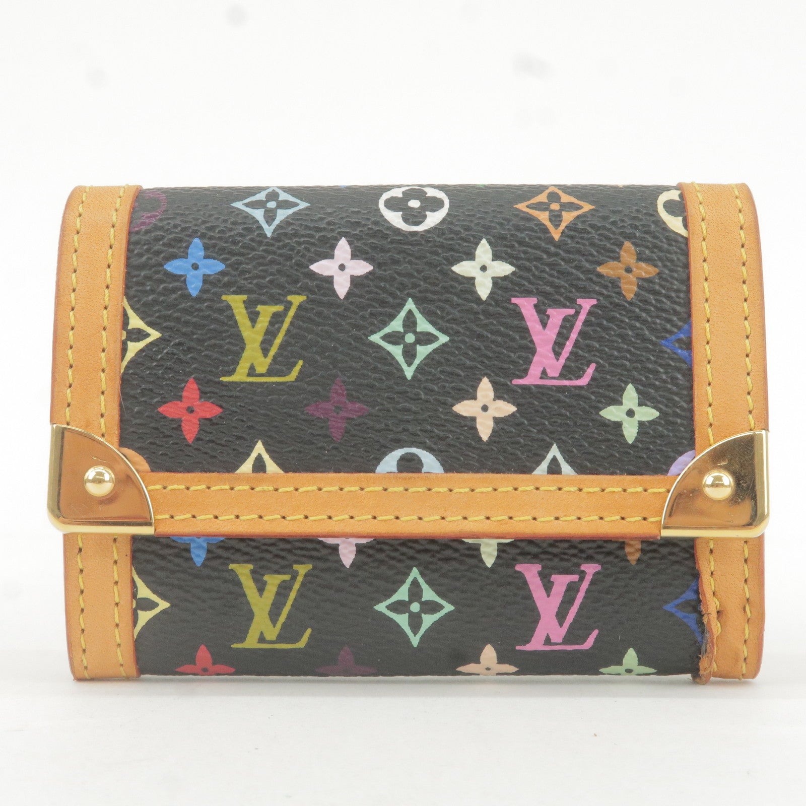 Louis-Vuitton-Multi-Color-Porte-Monnaie-Plat-Coin-Case-M92656