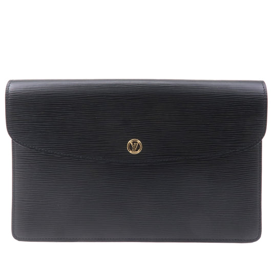 Louis-Vuitton-Epi-Montaigne-27-Clutch-Bag-Noir-Black