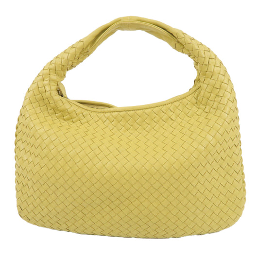 BOTTEGA-VENETA-Intrecciato-Hobo-Leather-Shoulder-Bag-Yellow-115653