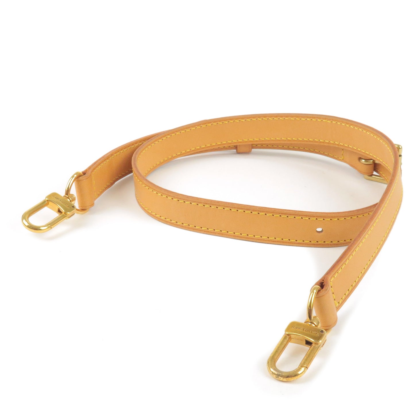 Louis-Vuitton-Leather-Shoulder-Strap-Beige-Adjustable-86-104-cm