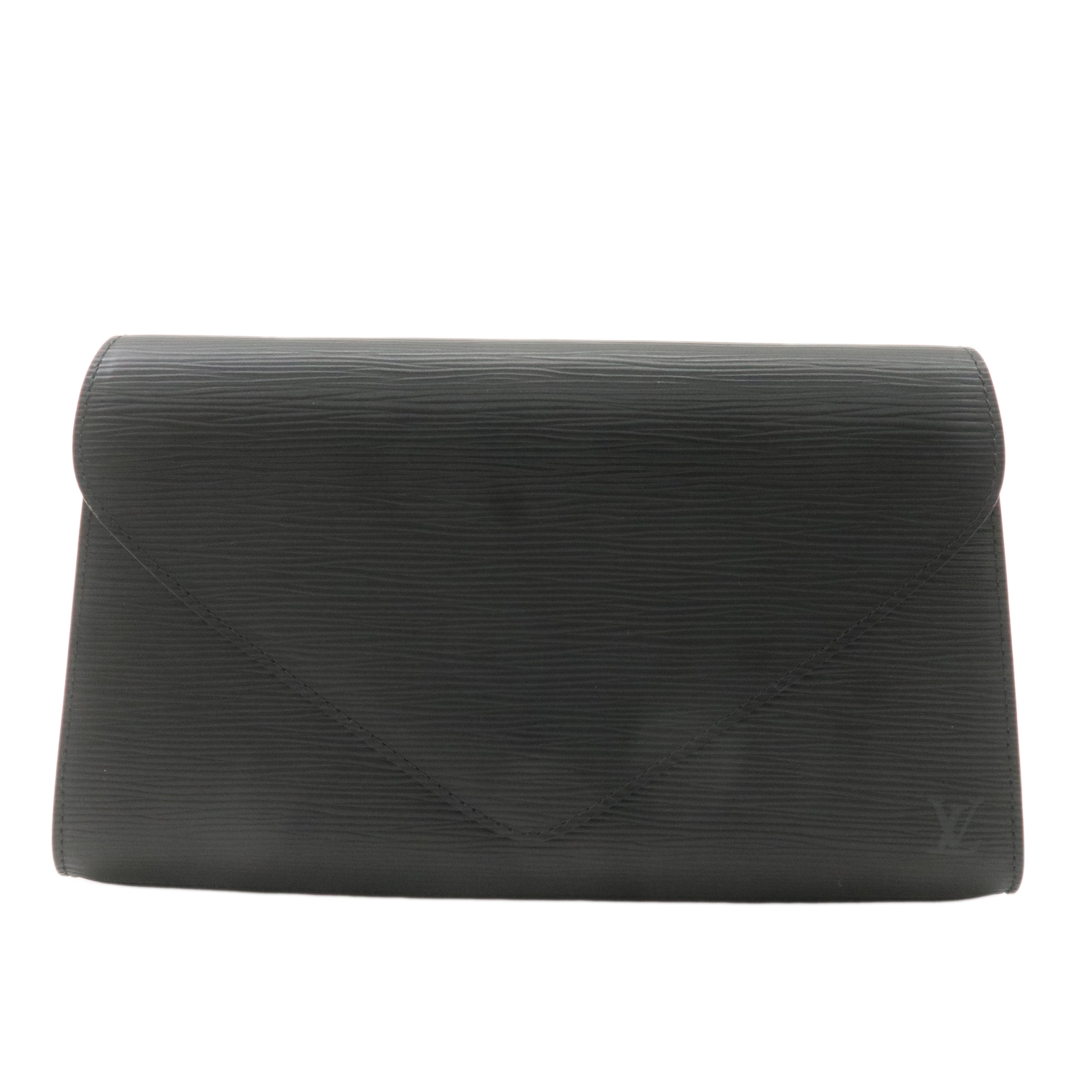 Louis Vuitton Epi Arts Deco Clutch Bag Purse Noir M52632