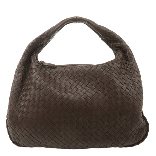 BOTTEGA-VENETA-Intrecciato-Hobo-Leather-Shoulder-Bag-Brown-115653