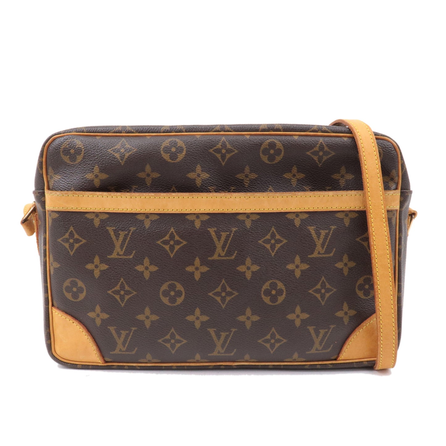 Louis Vuitton Brown Canvas Monogram Trocadero 30 Crossbody Bag