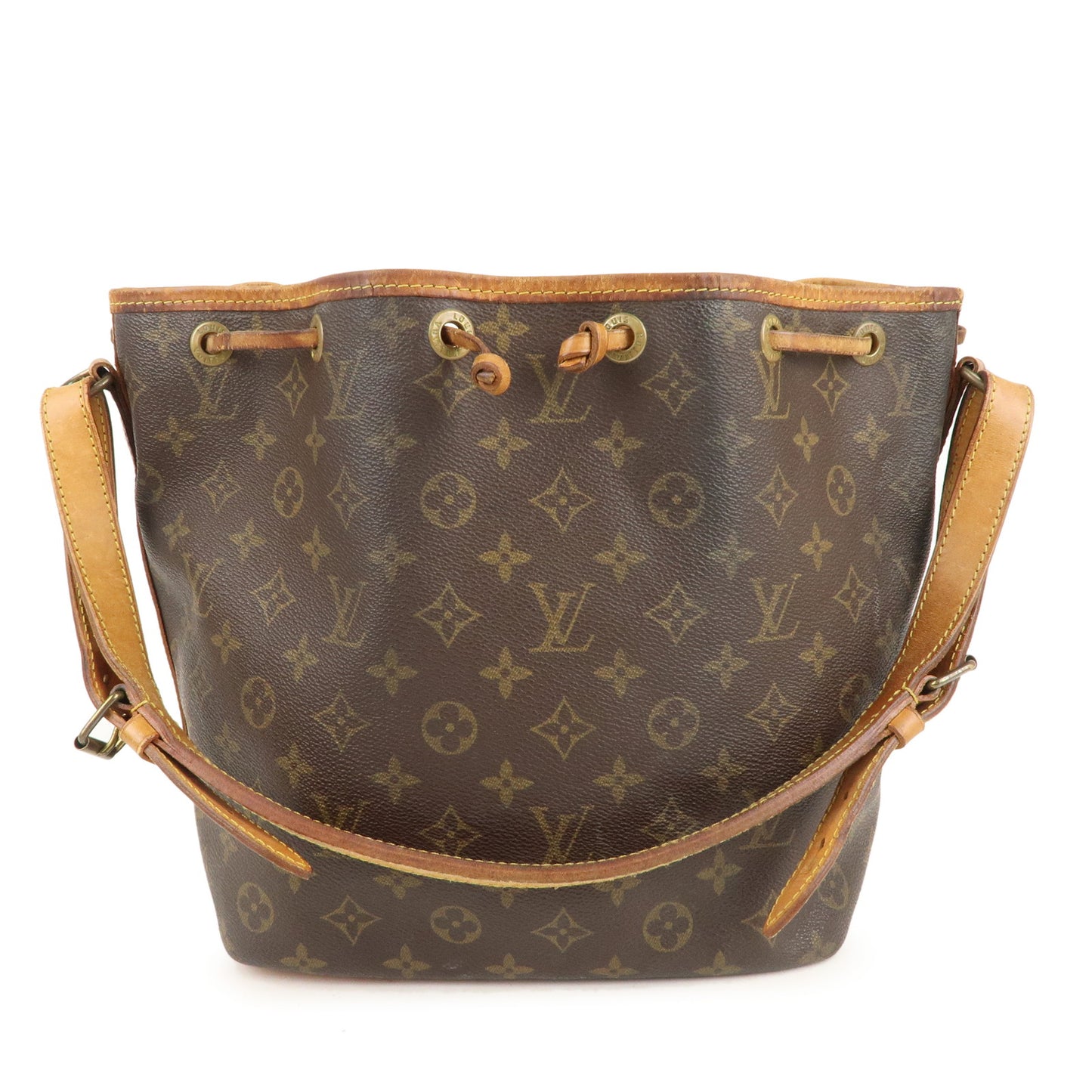 Louis Vuitton, Bags, Authentic Louis Vuitton Monogram Petit Noe Shoulder  Bag Brown
