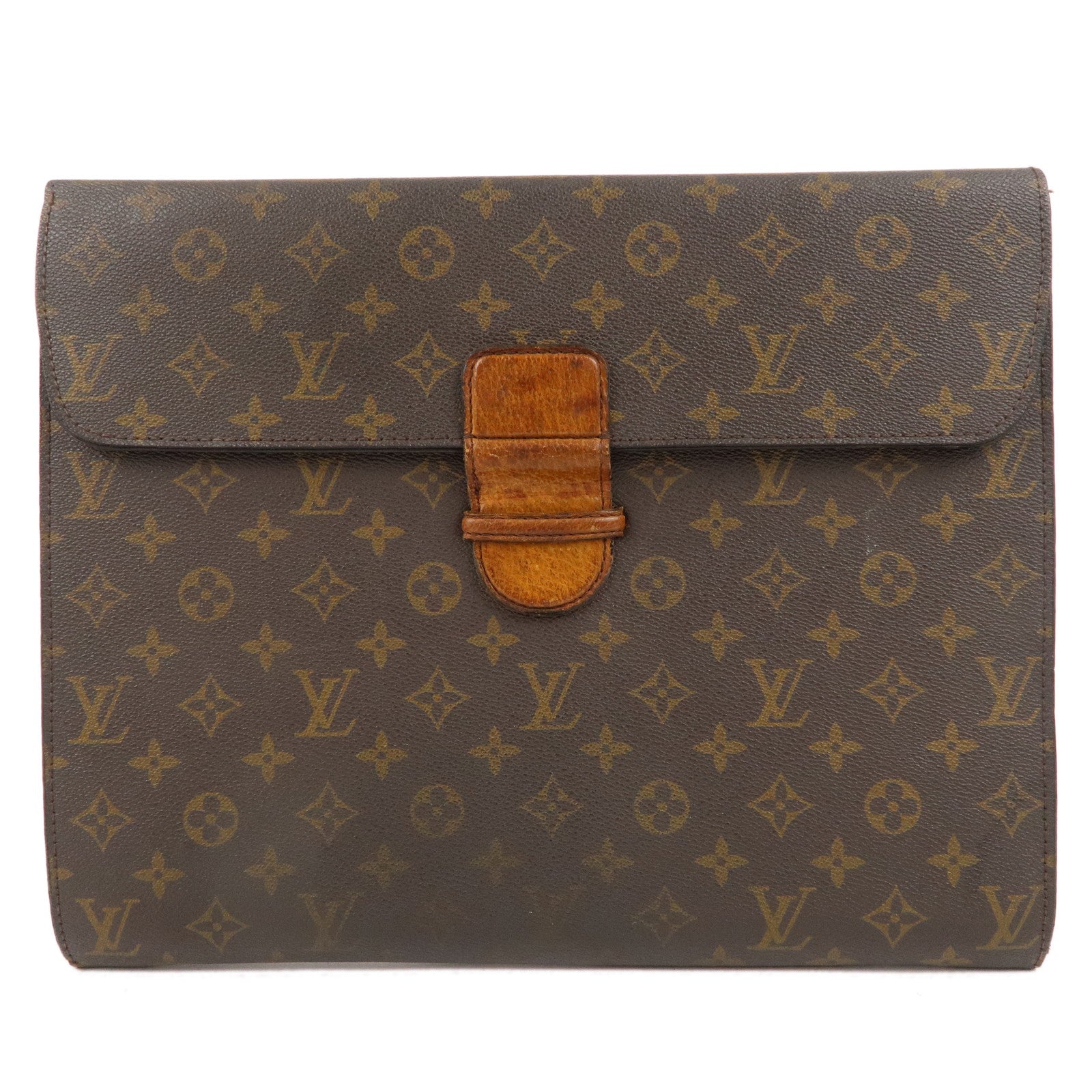 Louis-Vuitton-Monogram-Posh-Ministre-Clutch-Bag-Brown-M53445