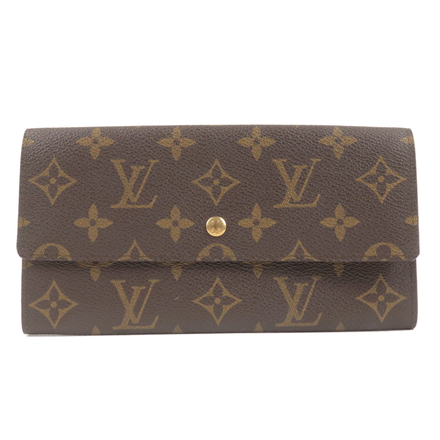 Louis Vuitton Porte Monnaie Zip Around Wallet Monogram M61727 LV C1013CR