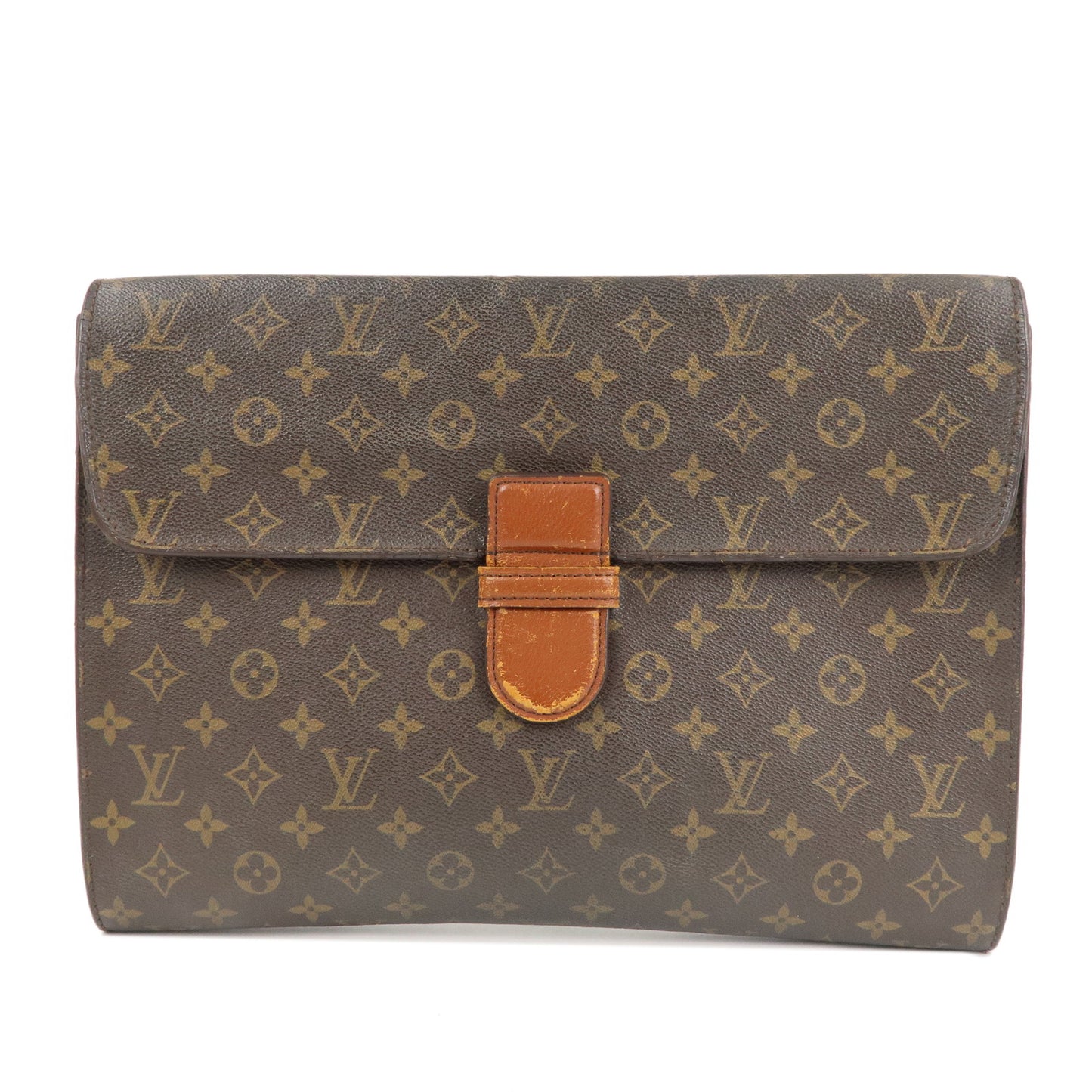 Louis-Vuitton-Monogram-Posh-Ministre-Clutch-Bag-Brown-M53445 – dct