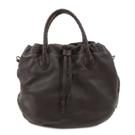 BOTTEGA-VENTETA-Intrecciato-Leather-2Way-Shoulder-Bag-Brown-210612