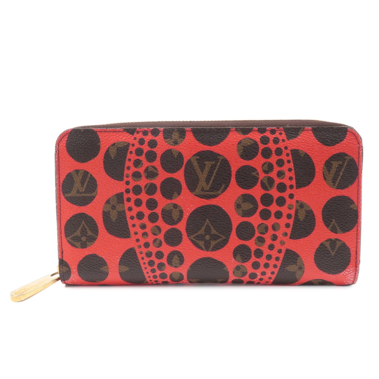 Louis Vuitton Monogram Yayoi Kusama Pumpkin Dots Zippy Wallet