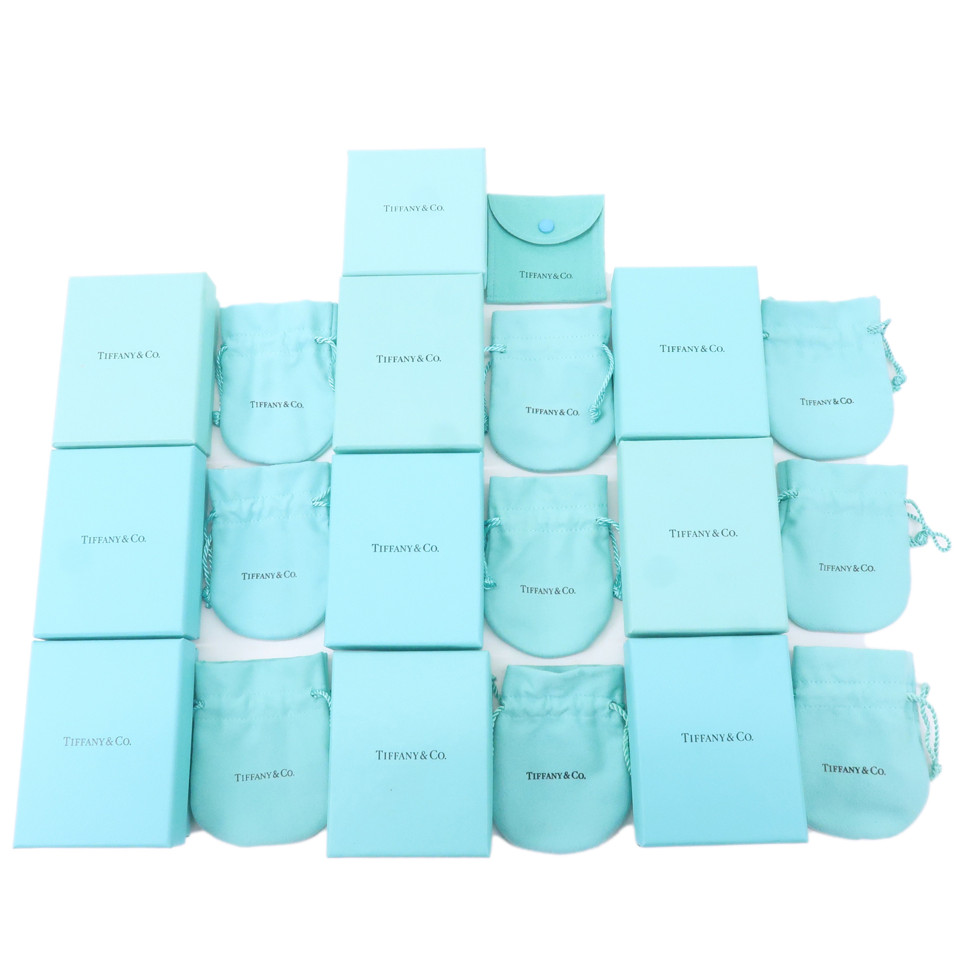 Tiffany&Co. Set of 10 Jewelry Box Dust Bag Tiffany Blue