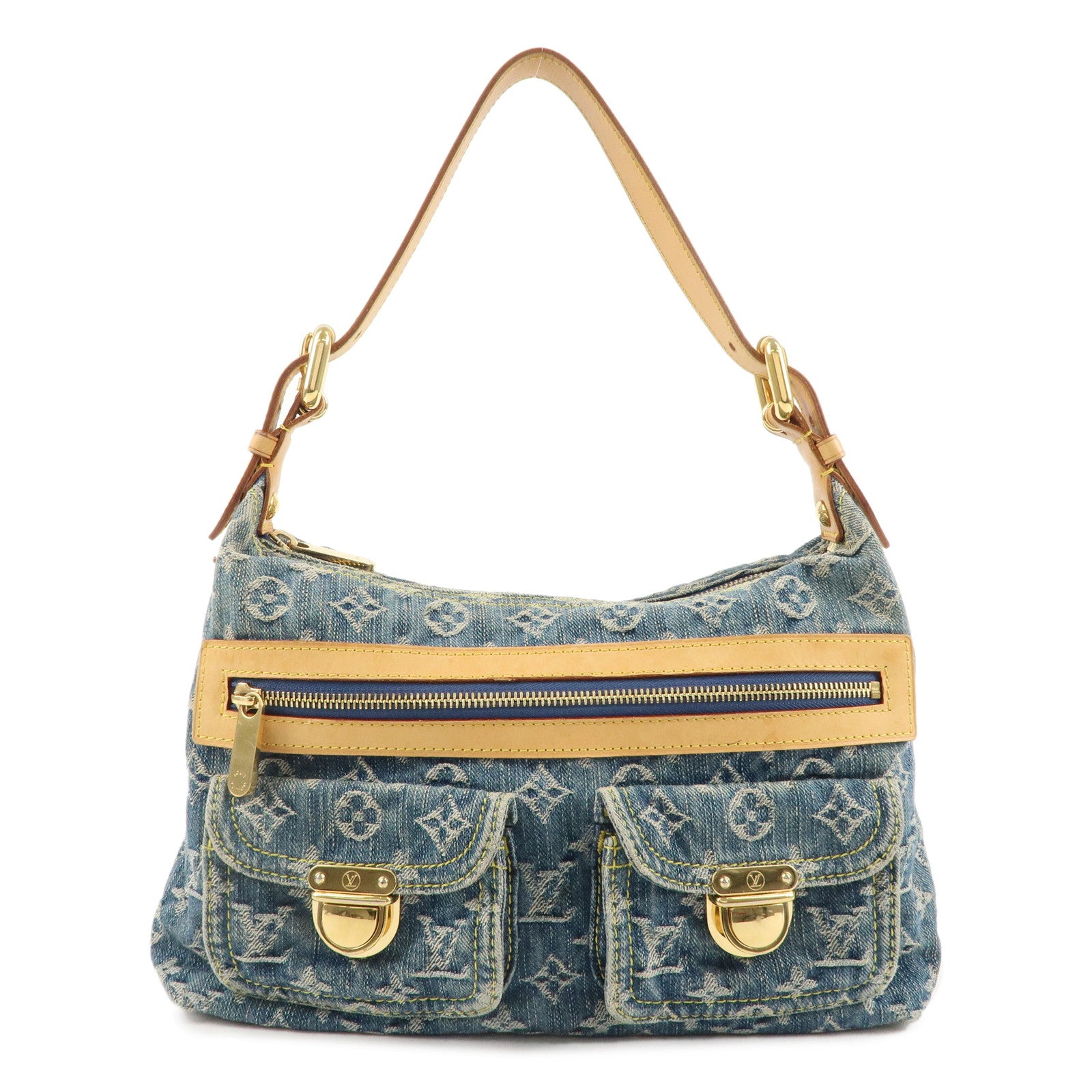 Louis Vuitton Monogram Denim Baggy PM Shoulder Bag M95049