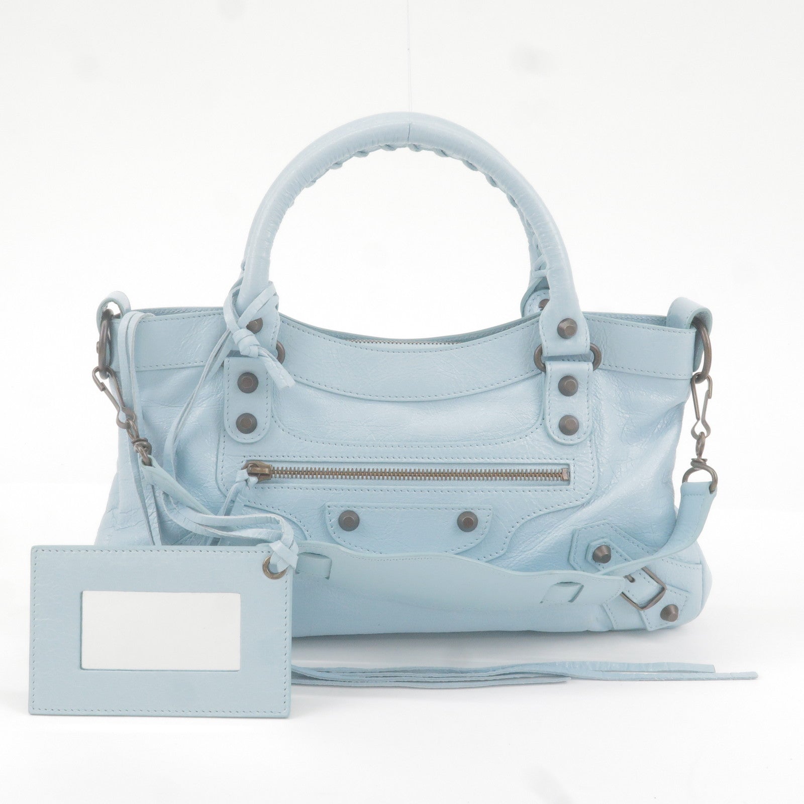 Baby blue balenciaga discount bag