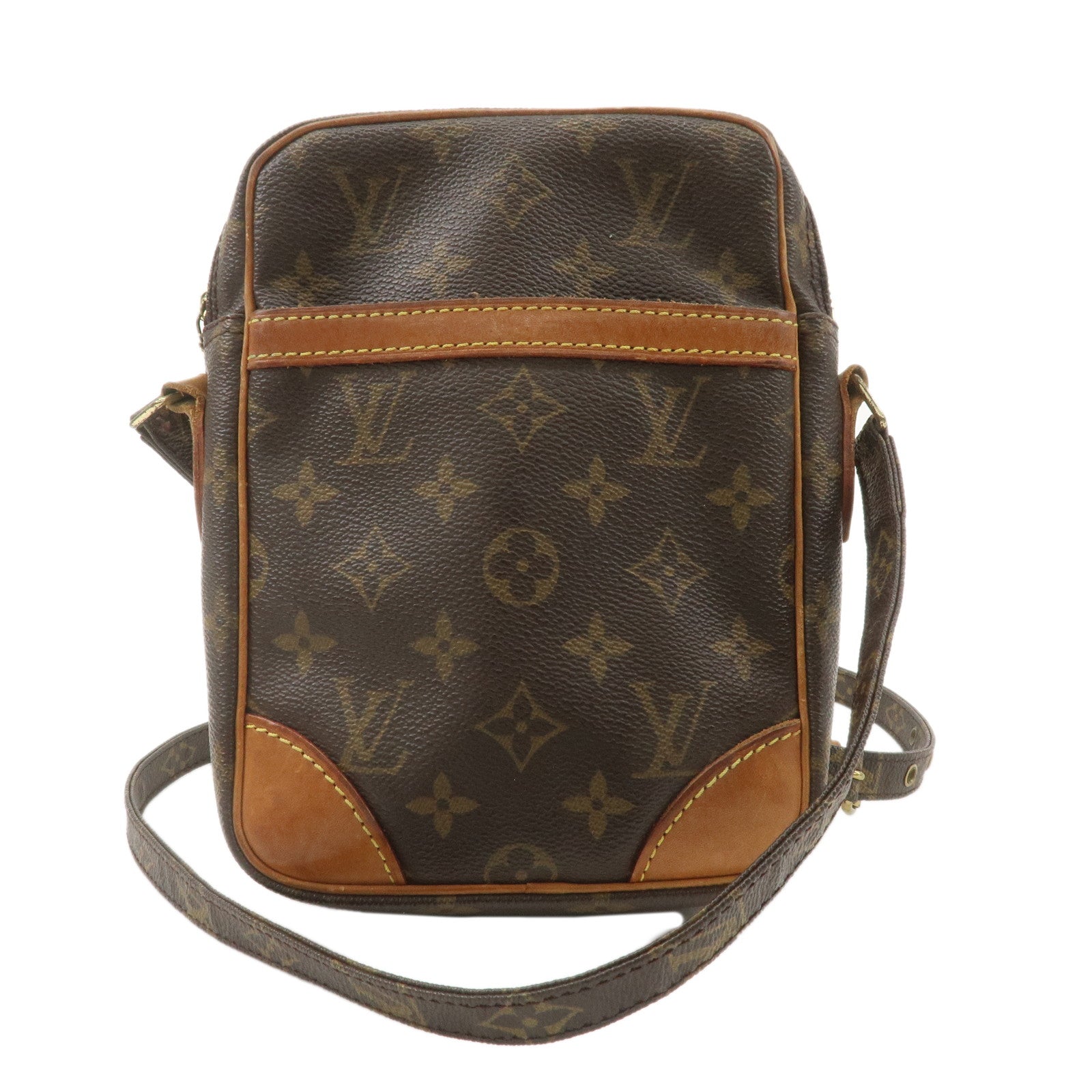 Louis-Vuitton-Monogram-Danube-Shoulder-Bag-Brown-M45266