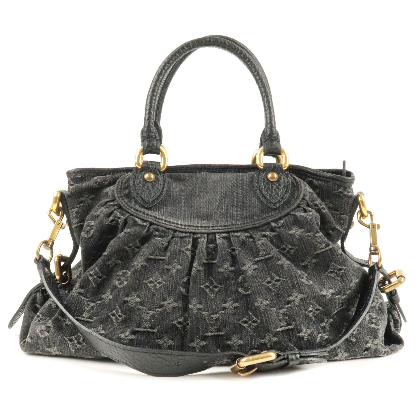 Louis Vuitton Black Monogram Denim Neo Cabby MM Bag Louis Vuitton