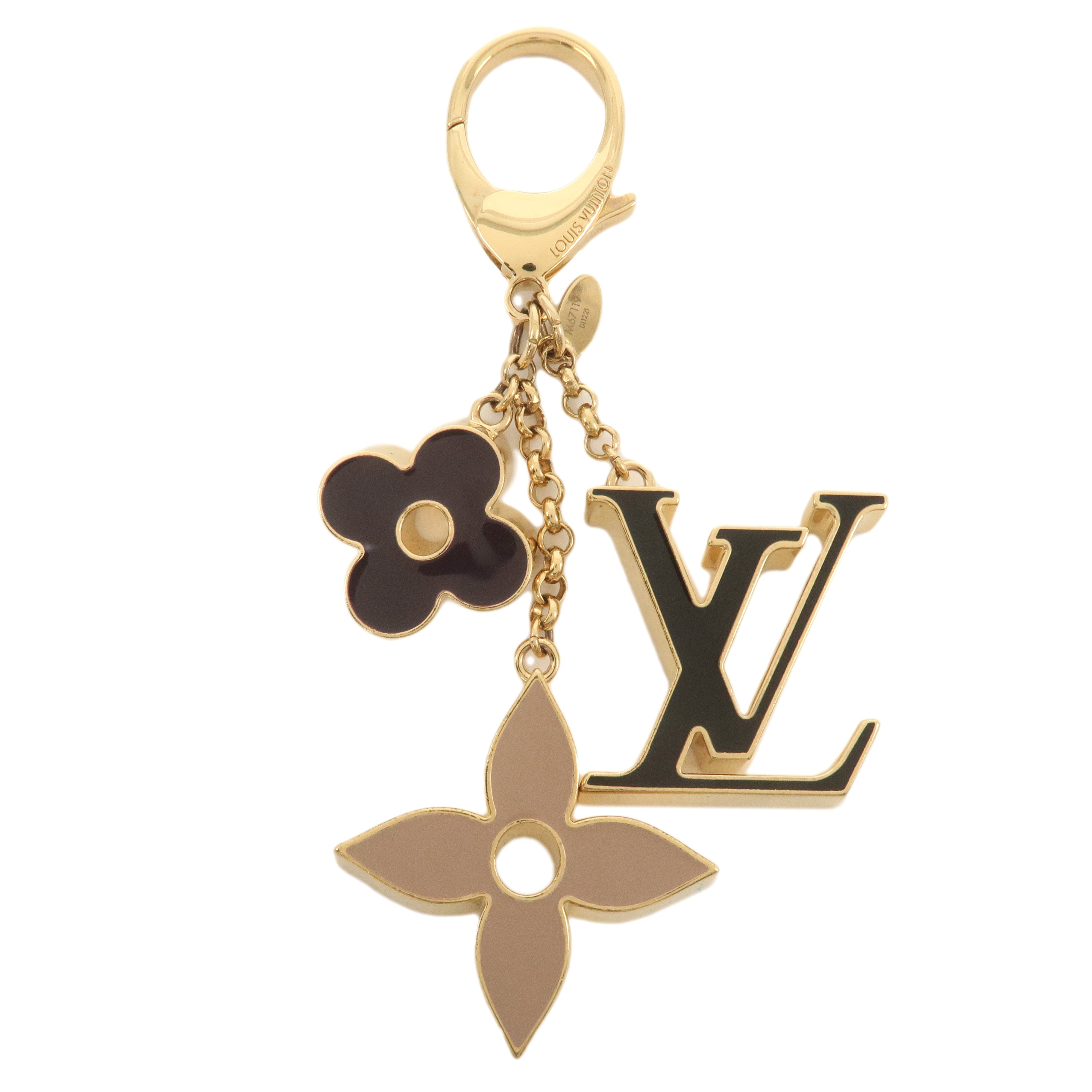 Louis Vuitton Fleur de Monogram Key Chain Bag Charm M67119