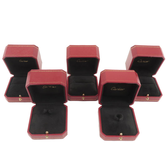 Cartier-Set-of-5-Ring-Box-Jewelry-Box-For-Ring-Red