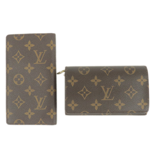 Louis-Vuitton-Monogram-Set-of-2-Wallet-Bifold-Wallet-R20503-M61736