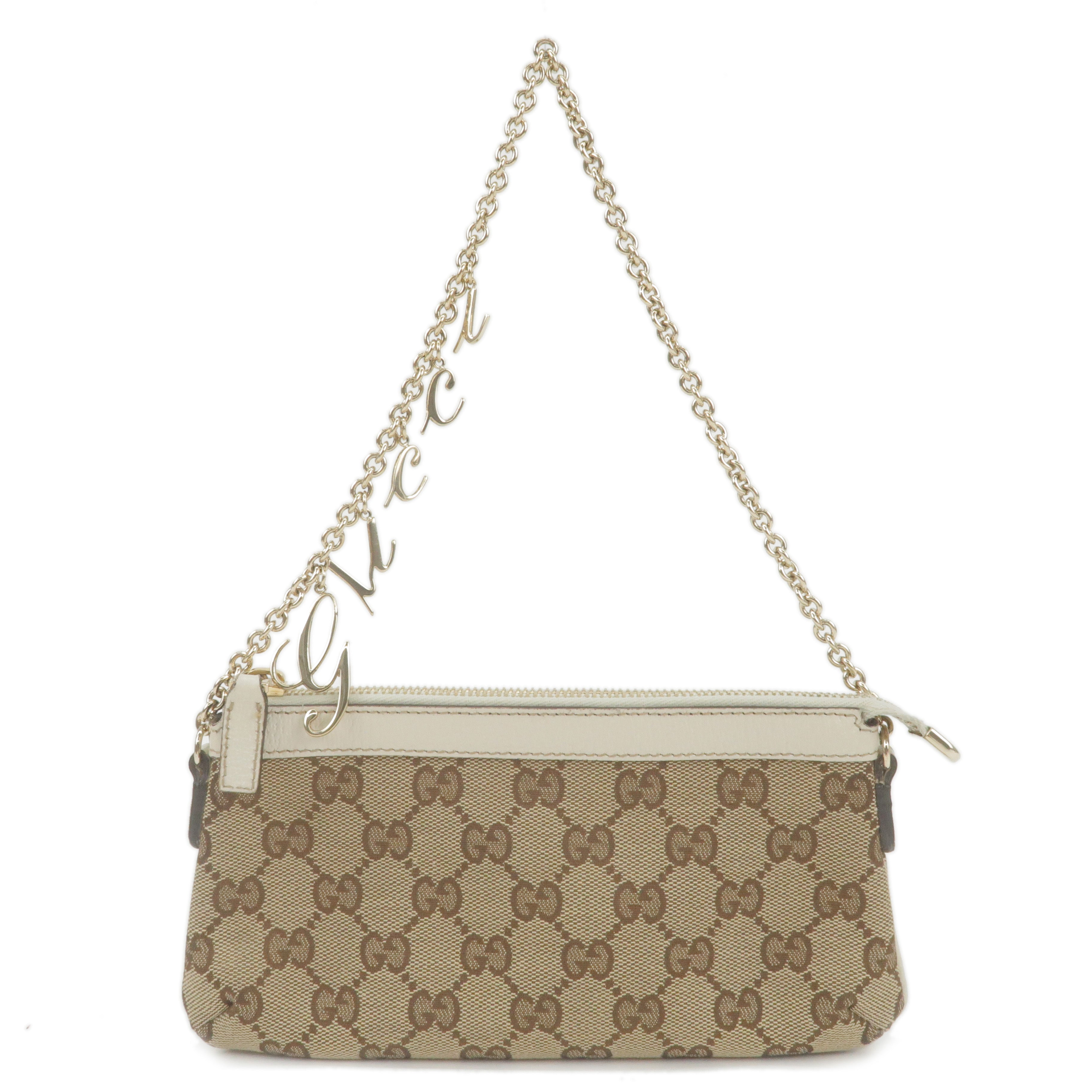GUCCI-GG-Canvas-Leather-Chain-Pouch-Bag-Beige-Ivory-120940 – dct 