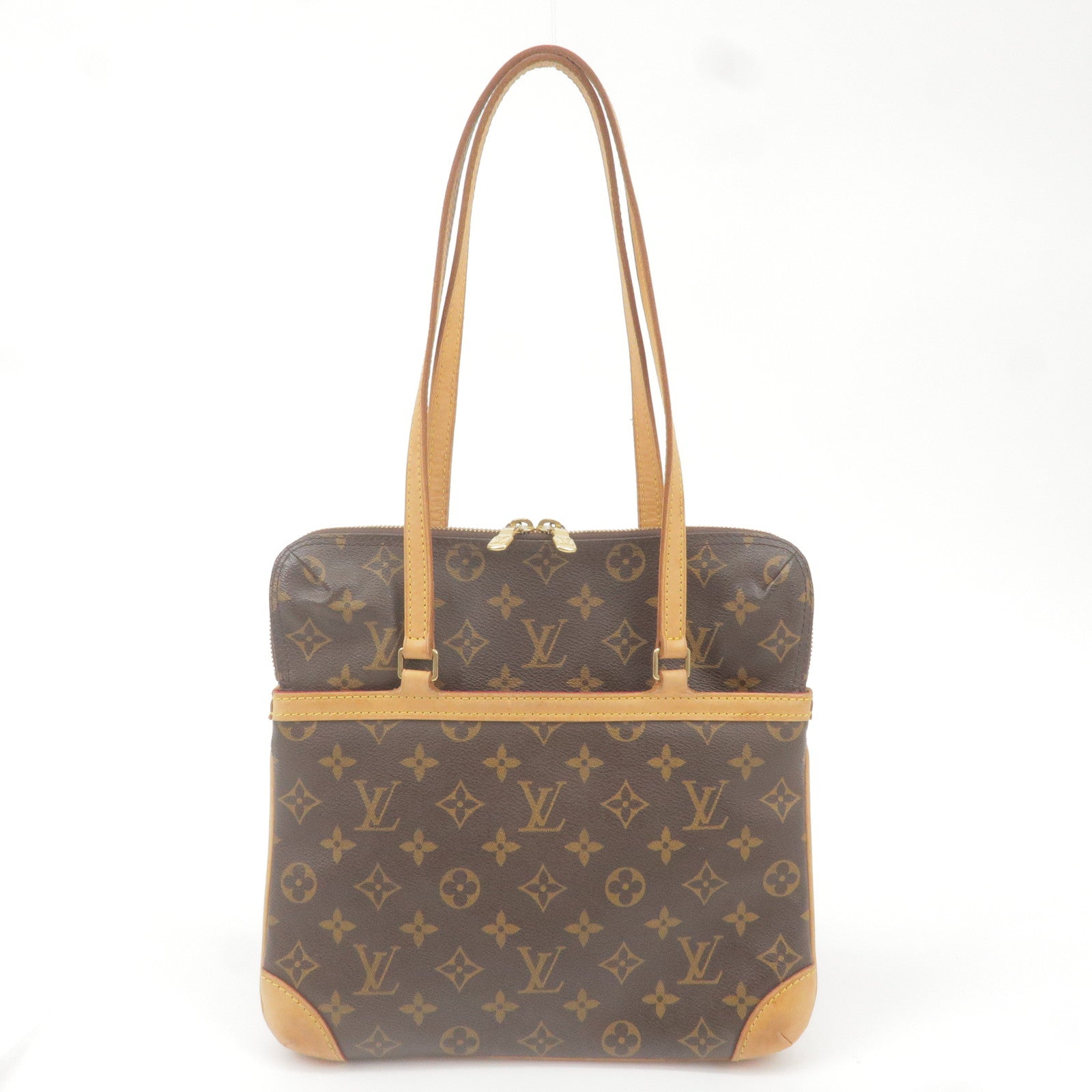 Pre-owned Louis Vuitton Coussin Vintage Cloth Handbag In Brown