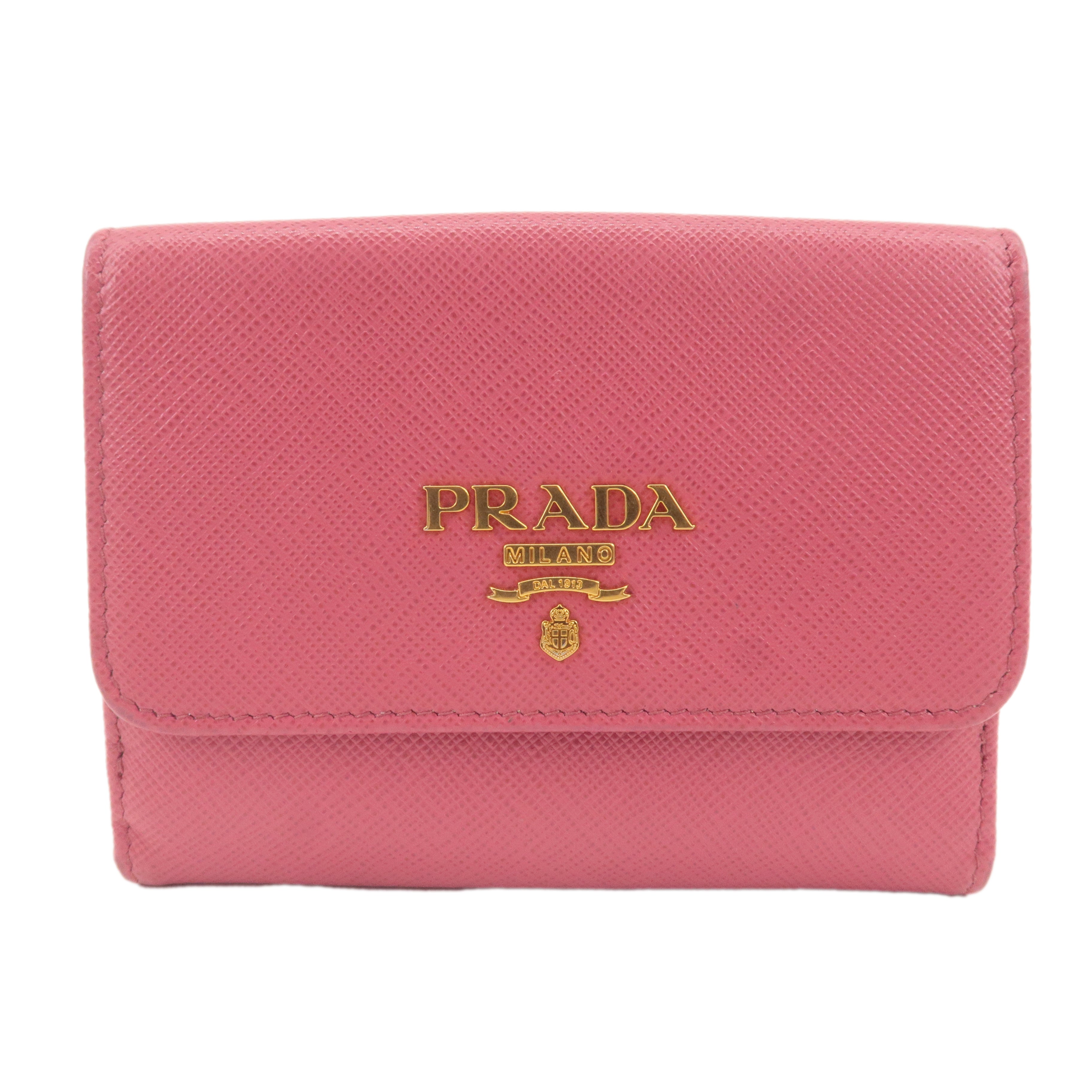 Prada small hotsell wallet pink