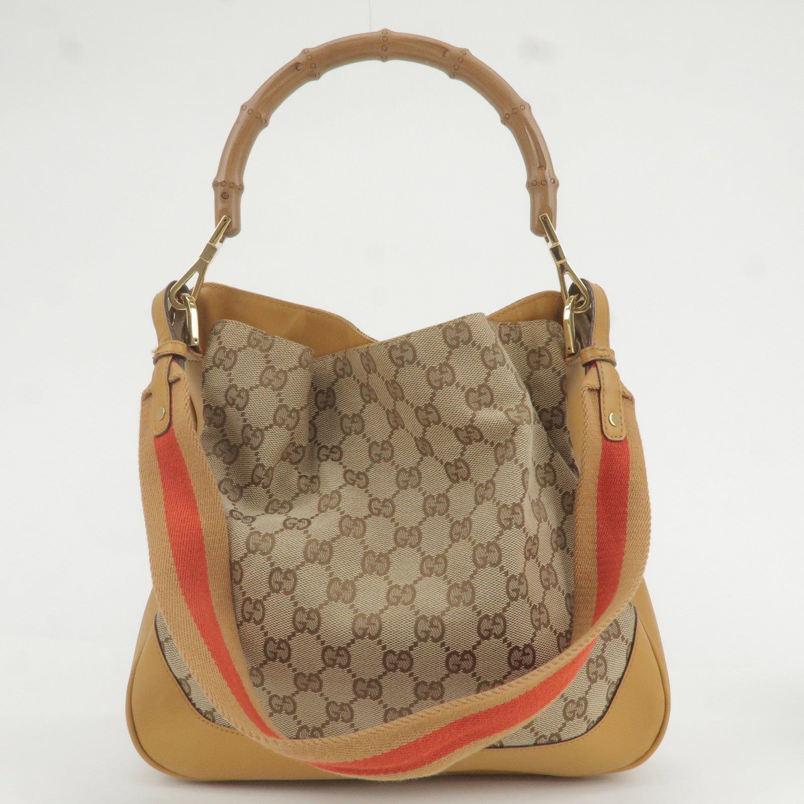 GUCCI-Bamboo-GG-Canvas-Leather-2Way-Shoulder-Bag-001.4095 – dct