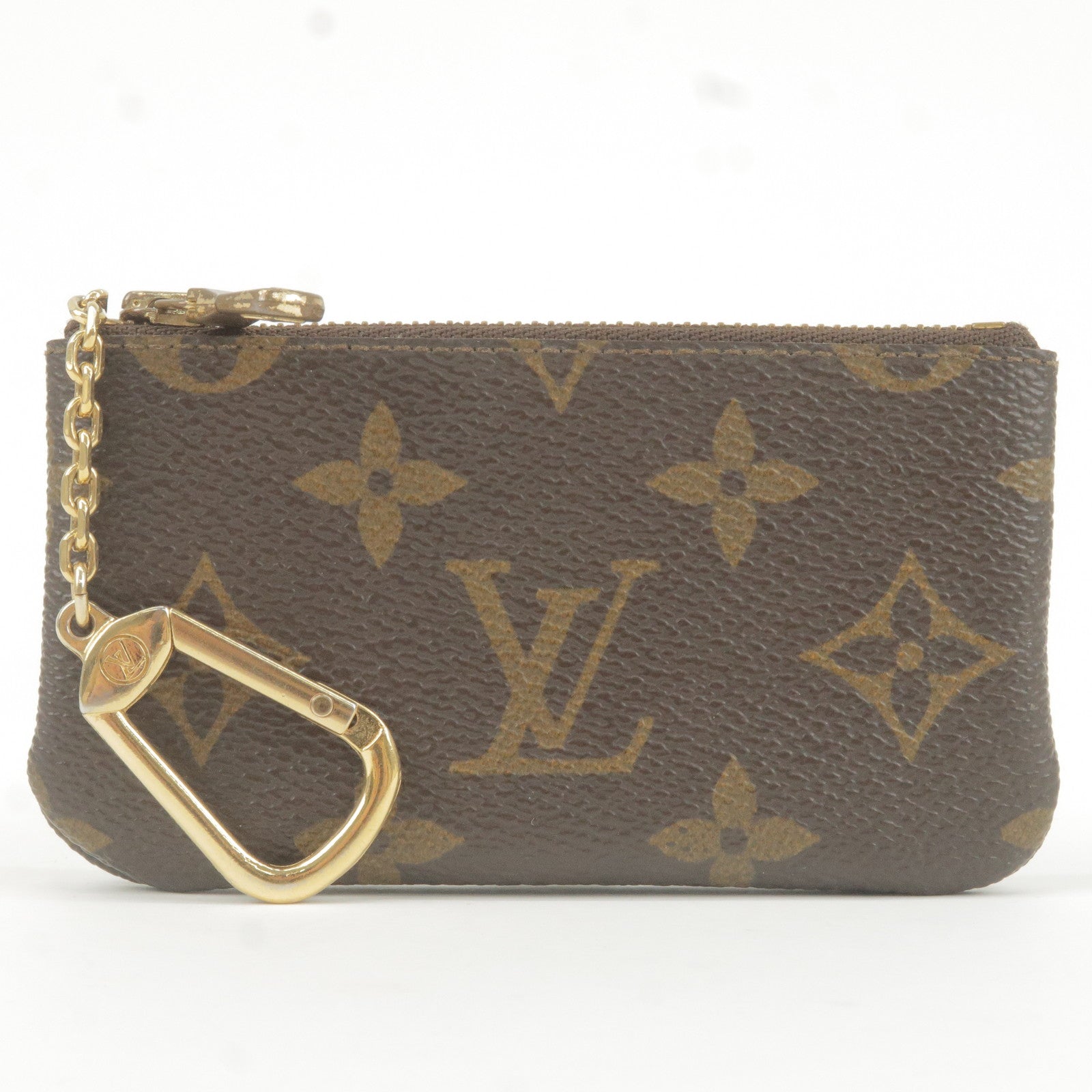 Louis Vuitton, Bags, Louis Vuitton Coin Case Monogram Pochette Cle M6265  Key Ring Holder Purse Small