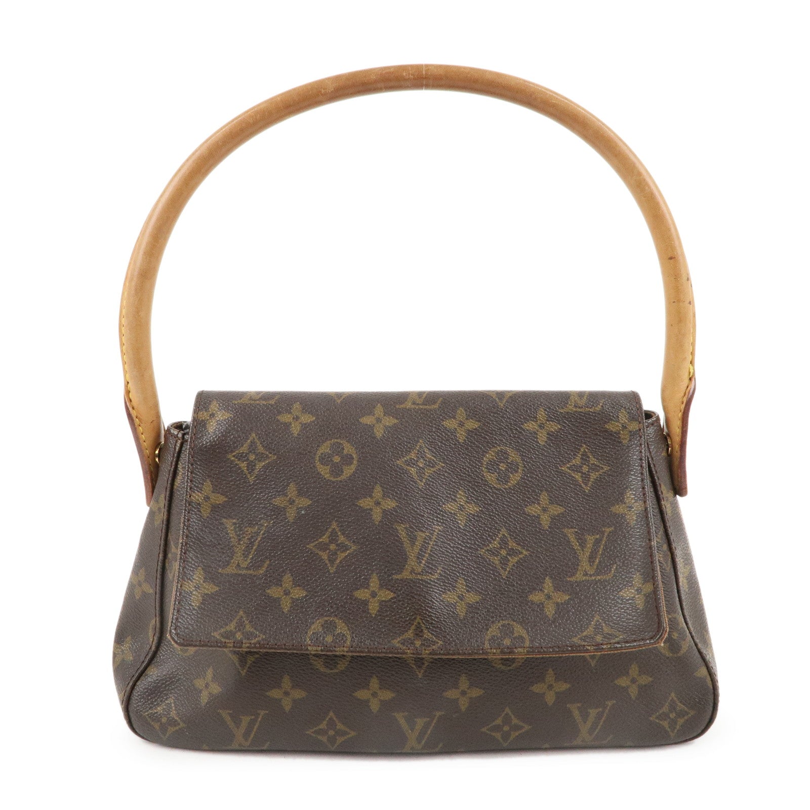 Louis-Vuitton-Monogram-Mini-Looping-Shoulder-Bag-Hand-Bag-M51147