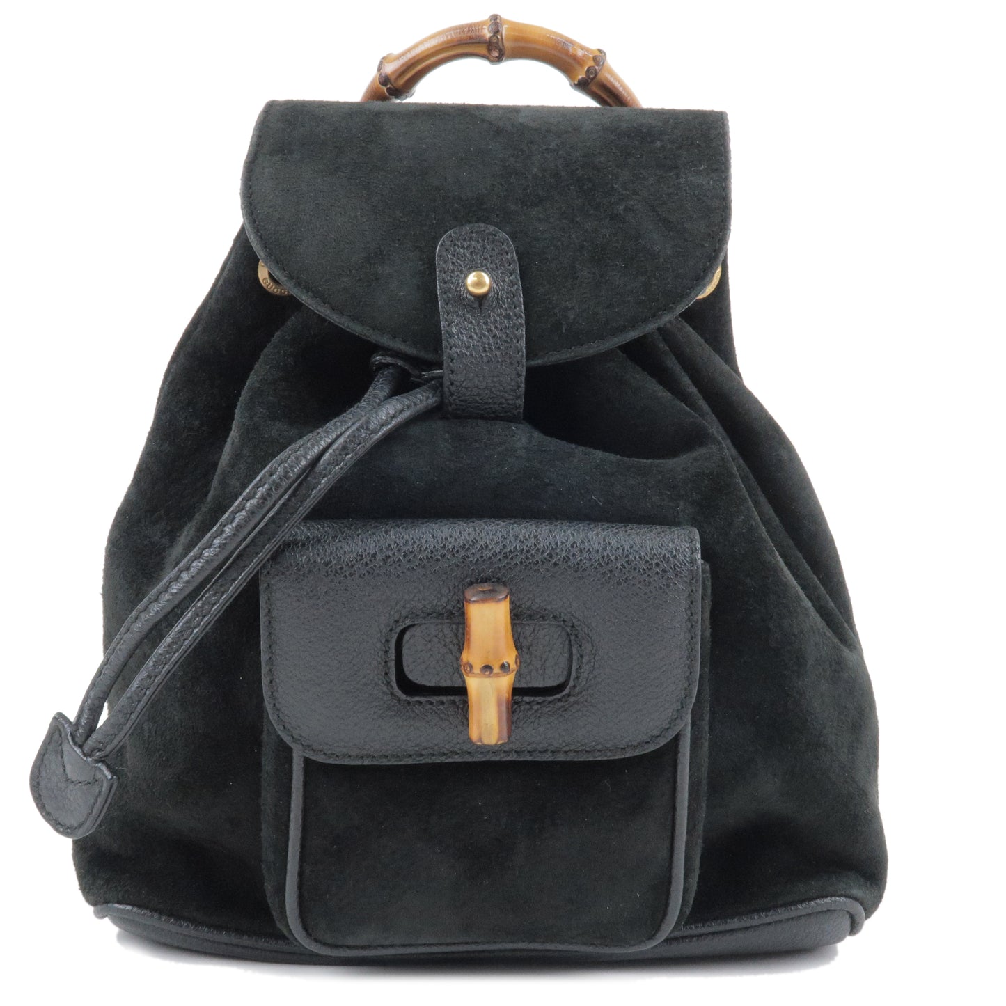 GUCCI-Bamboo-Back-Pack-Suede-Leather-Black-003.3444.0030