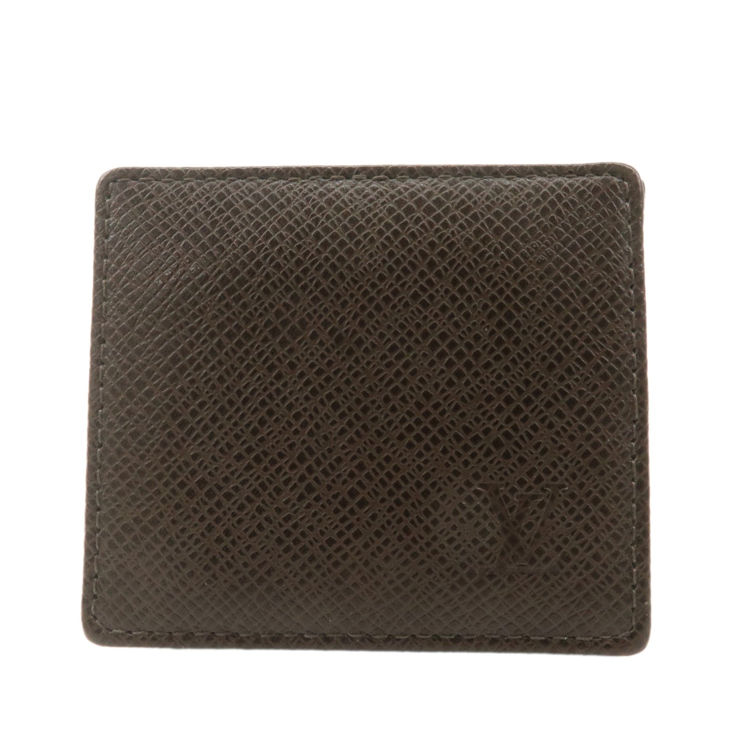 Louis-Vuitton-Taiga-Porte-Monnaie-Bowatt-Coin-Case-Brown-M30388
