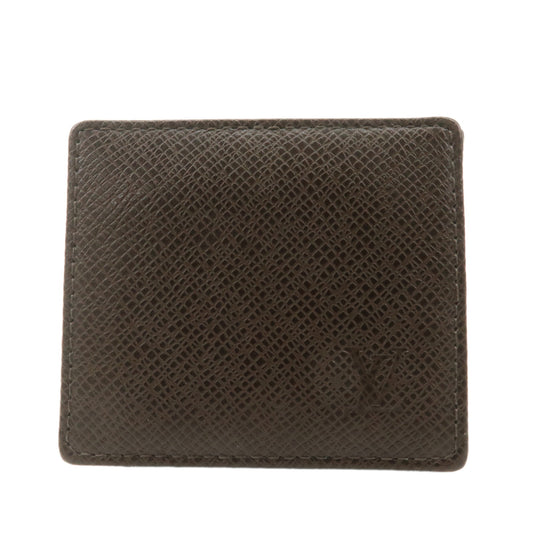 Louis-Vuitton-Taiga-Porte-Monnaie-Bowatt-Coin-Case-Brown-M30388