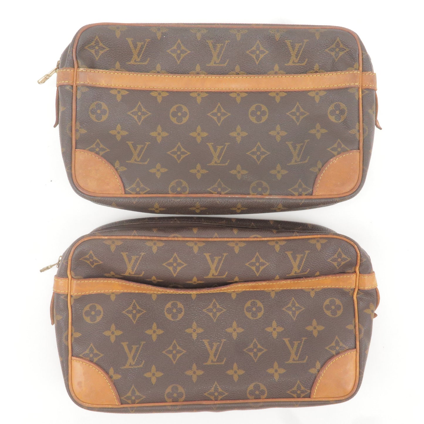 Louis Vuitton Monogram Set of 2 Compiegne 28 Pouch Bag M51845
