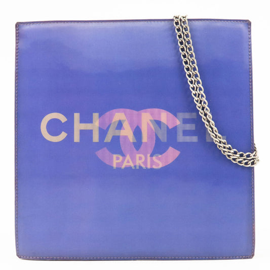 Chanel-Vinyl-Hologram-Chain-Shoulder-Bag-Purple-6109372