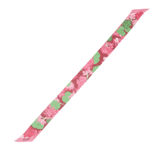 GUCCI-Ken-Scott-Silk-Floral-Twilly-Neck-Bow-Scarf-Pink