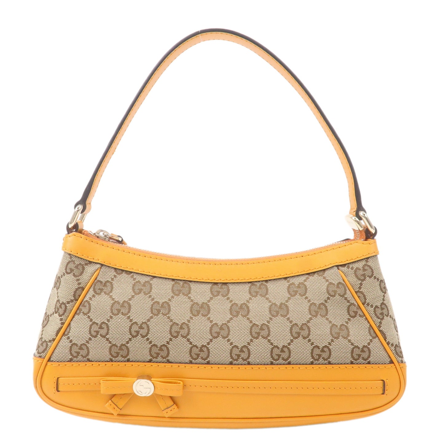 GUCCI-Mayfair-GG-Canvas-Leather-Shoulder-Bag-Beige-Orange-269893