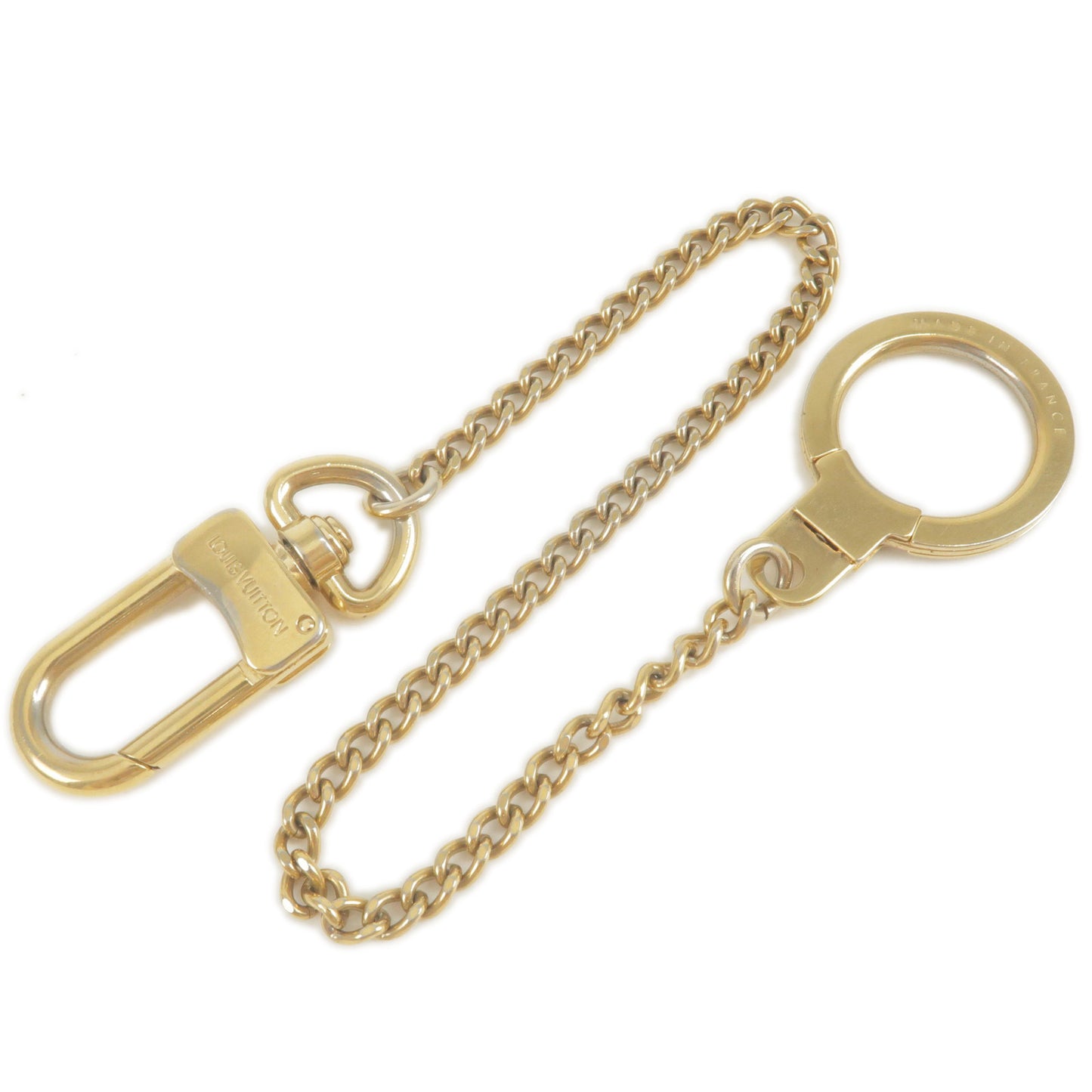 LOUIS VUITTON Chainne Anneau Cles Key Ring Gold Tone M58021 LV Auth th3876  Metal ref.1029595 - Joli Closet