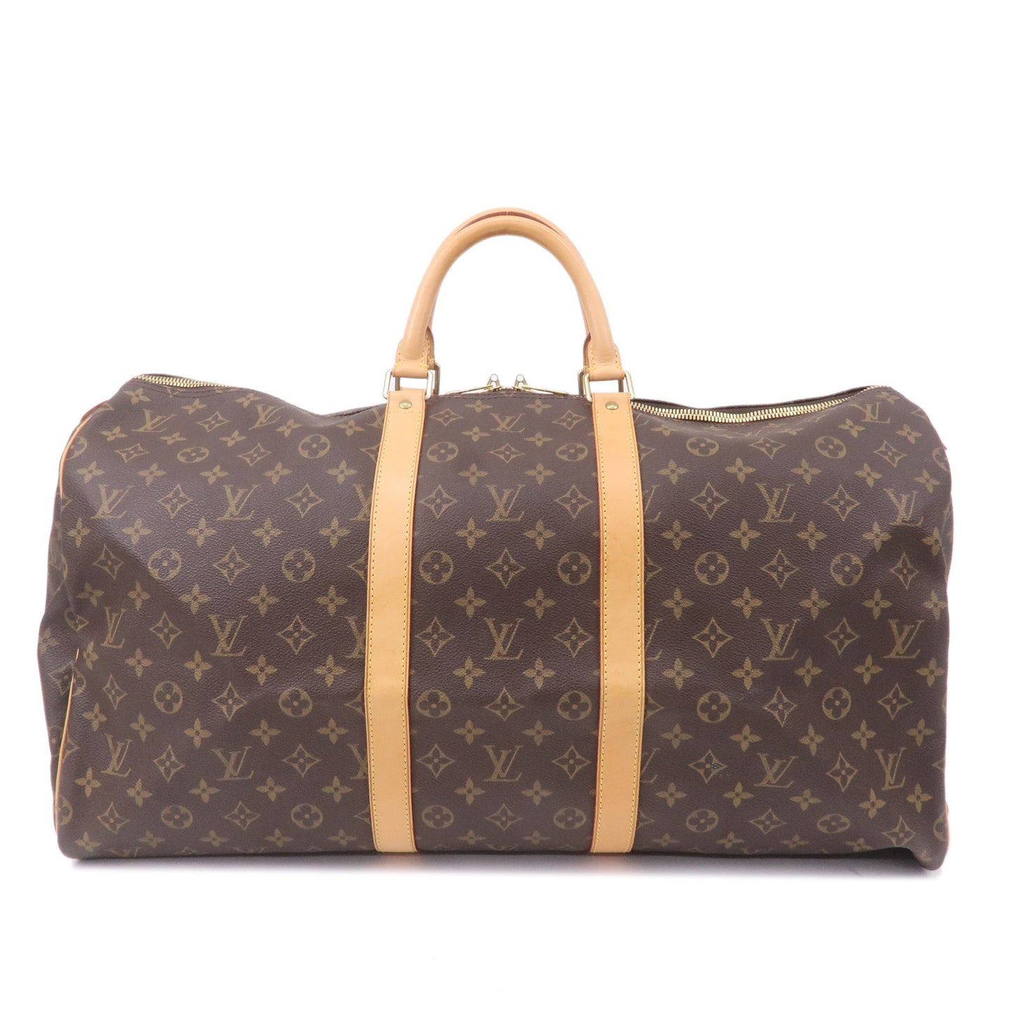 Louis Vuitton Monogram Keep All 55 Boston Bag Brown M41424