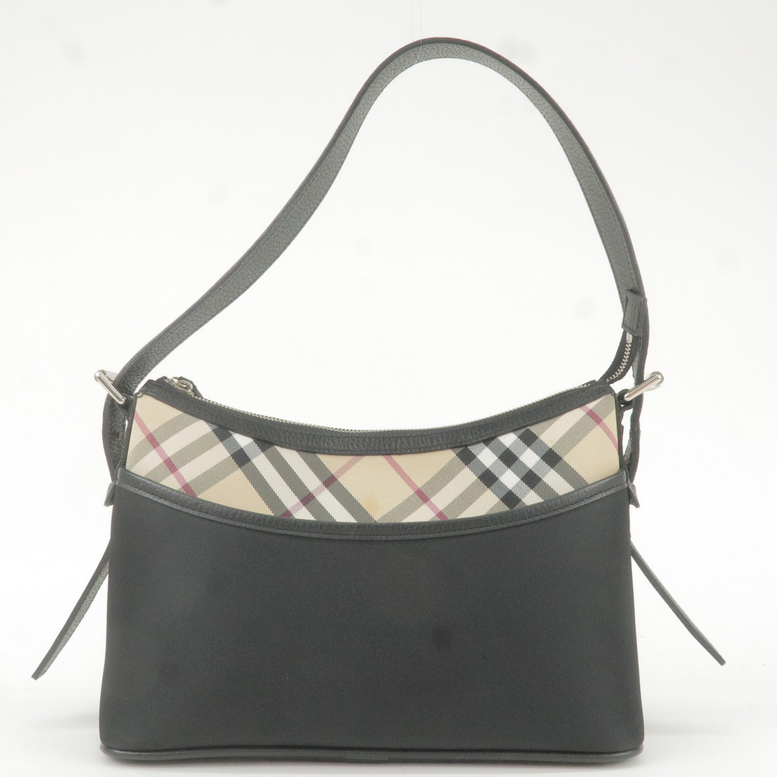 Burberry Vintage Nova Check Beige x Brown Pochette Shoulder Bag