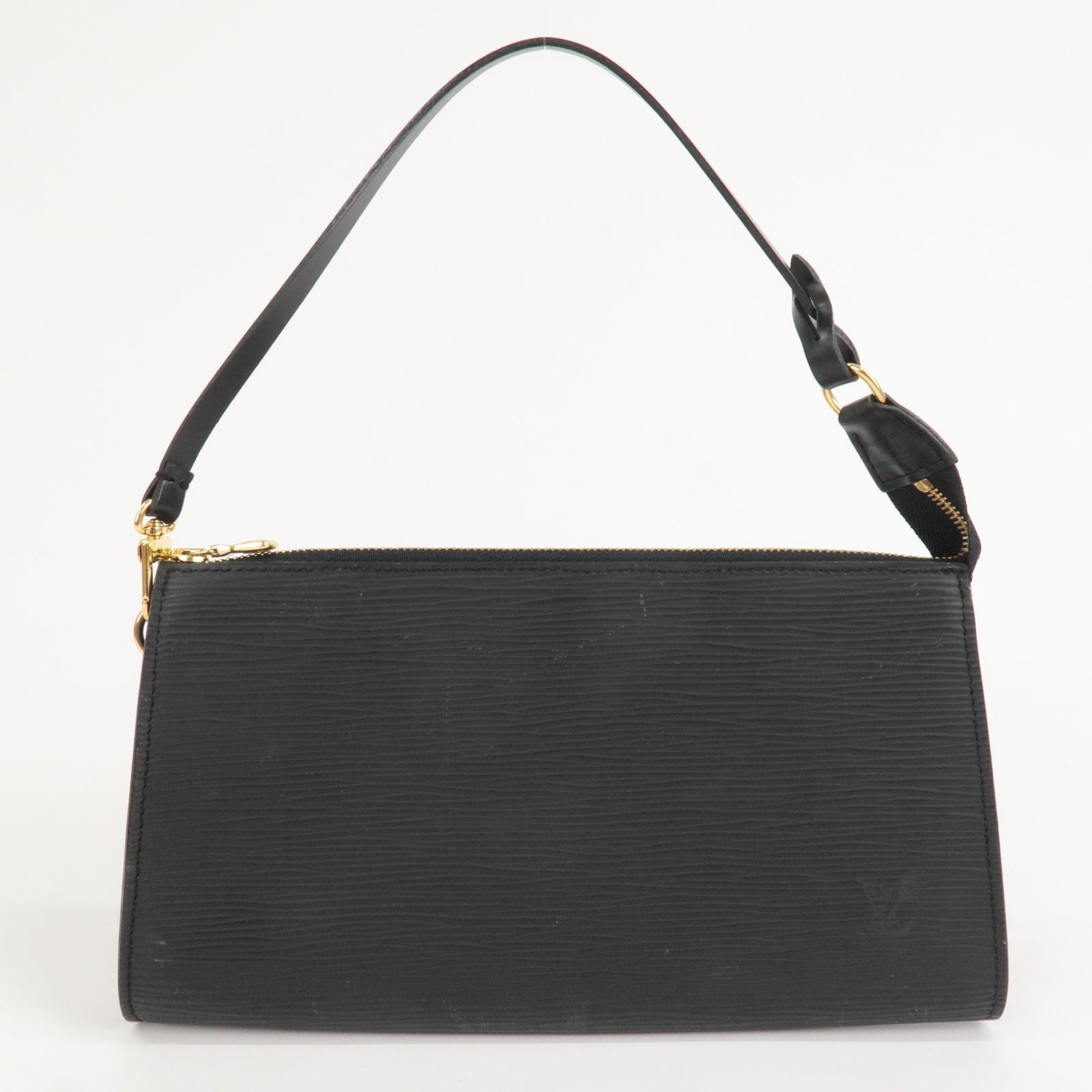 Louis Vuitton Womens Pochette Accessoire Black Epi Leather
