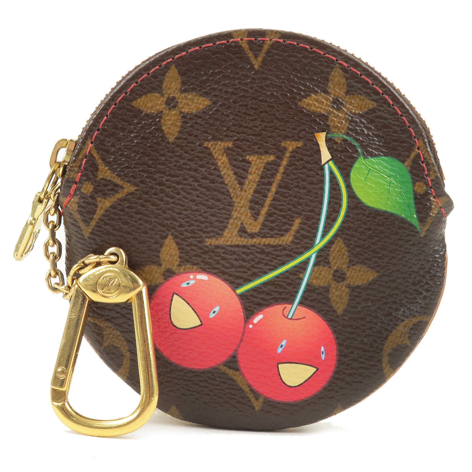 Louis-Vuitton-Murakami-Cherry-Porte-Monnaie-Rond-Coin-Case-M95043