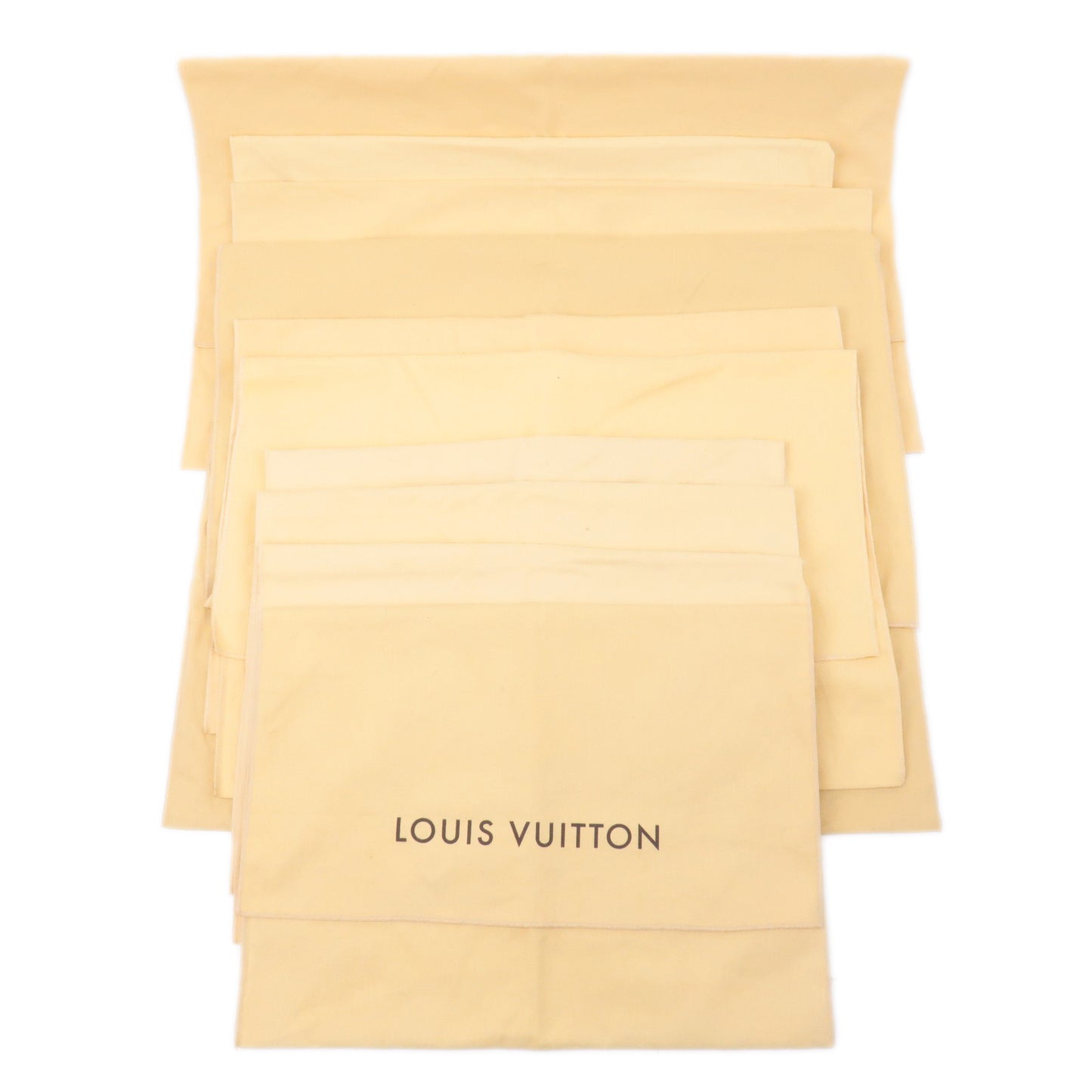 Louis Vuitton Inspired Brown Dinner Napkins with Gold LV Logo