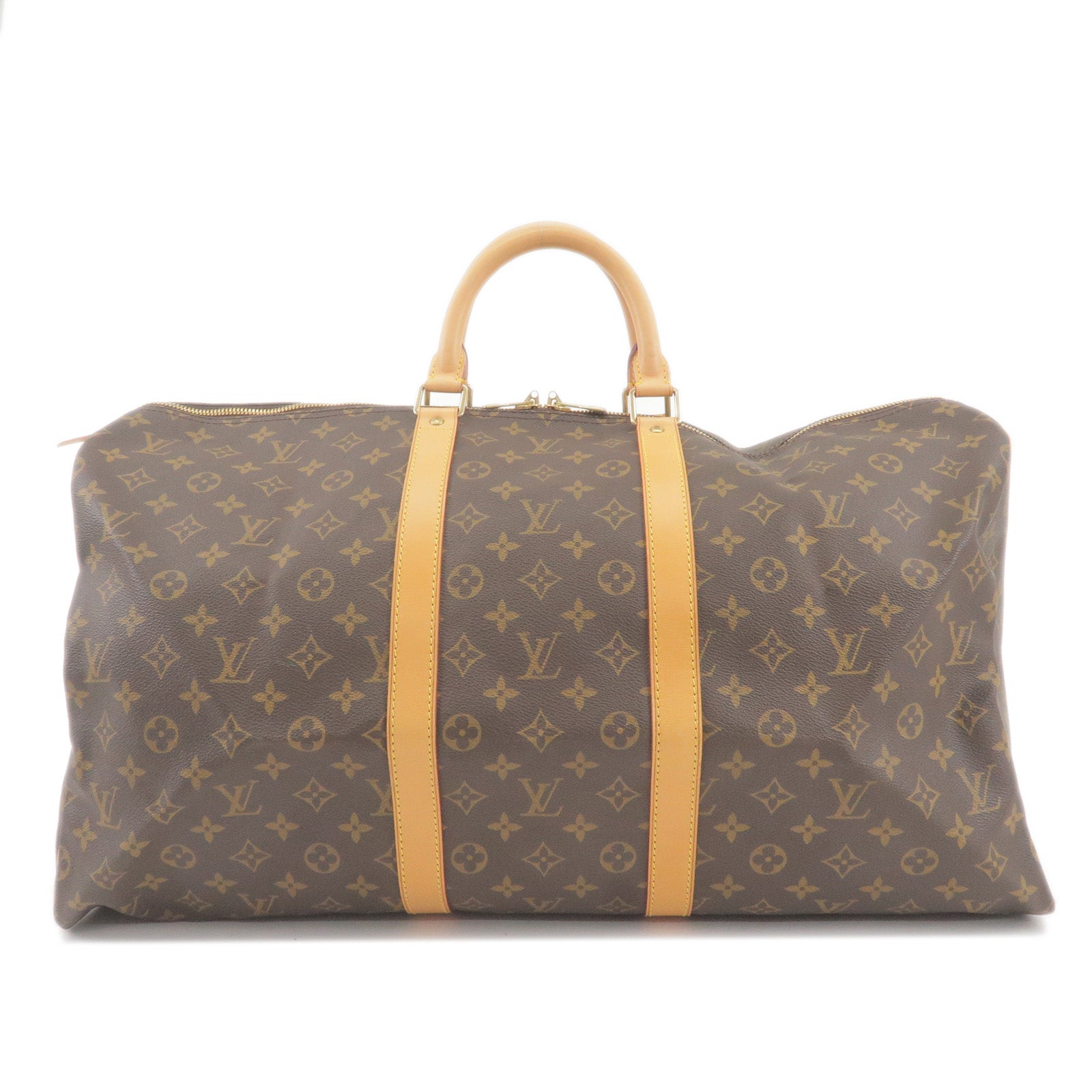 Louis-Vuitton-Monogram-Keep-All-55-Boston-Bag-M41424