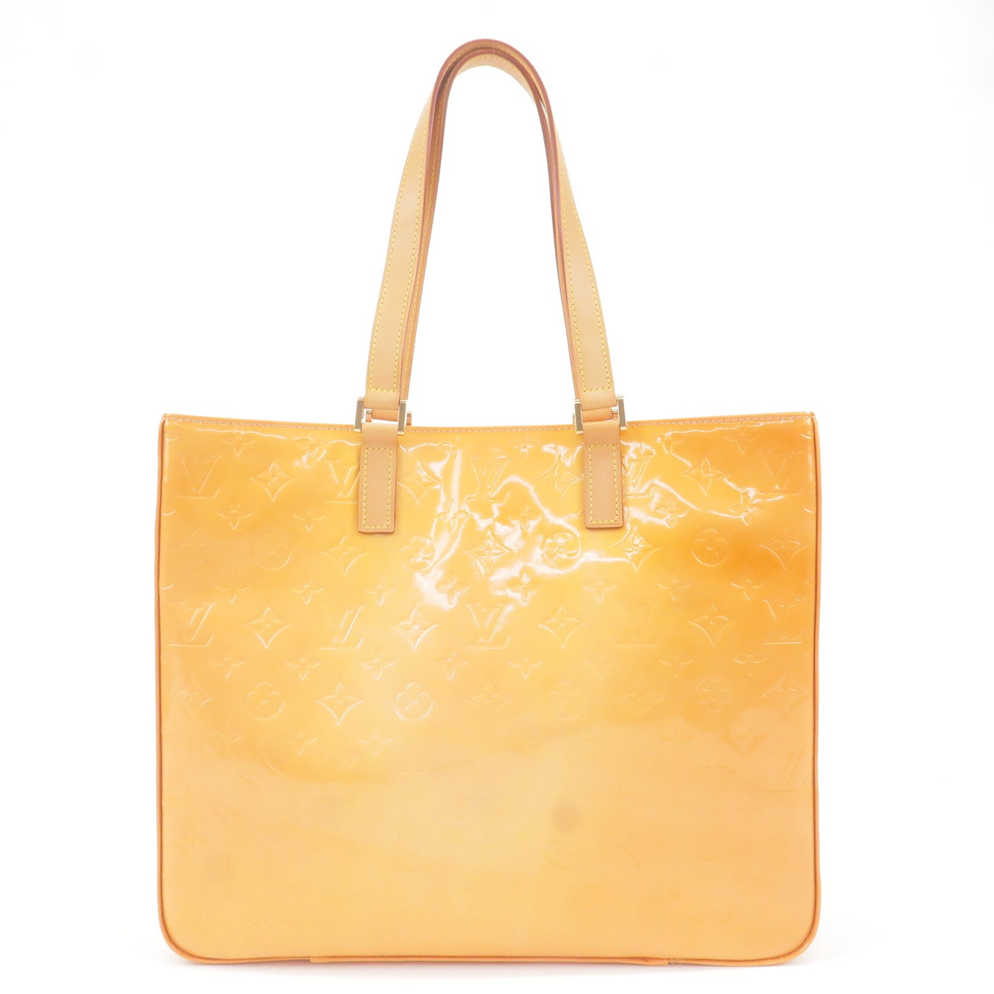 Louis Vuitton Monogram Vernis Columbus Tote Bag Orange Rose M91032