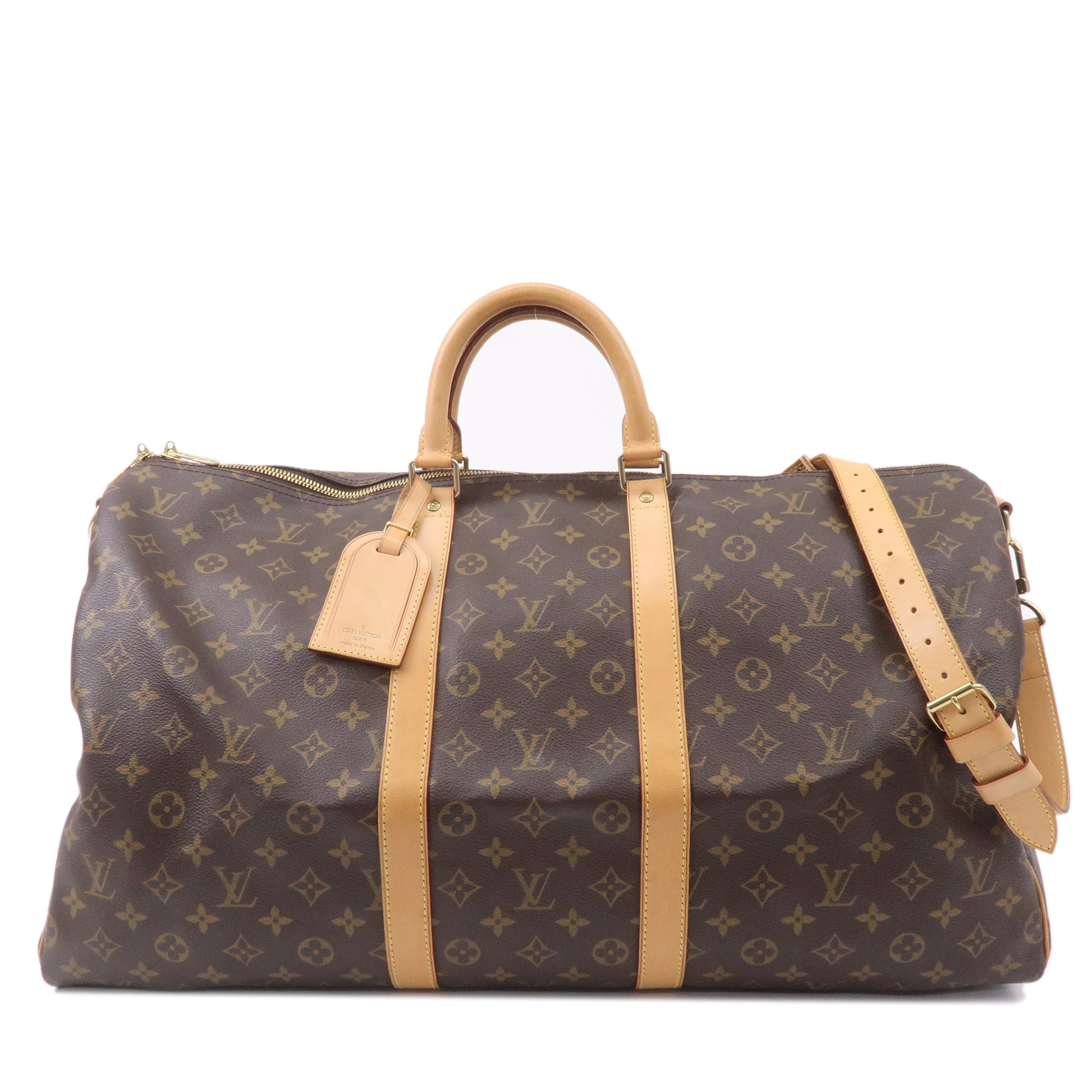 Louis Vuitton Monogram Keepall Bandouliere 55 Boston Bag M41414 USED