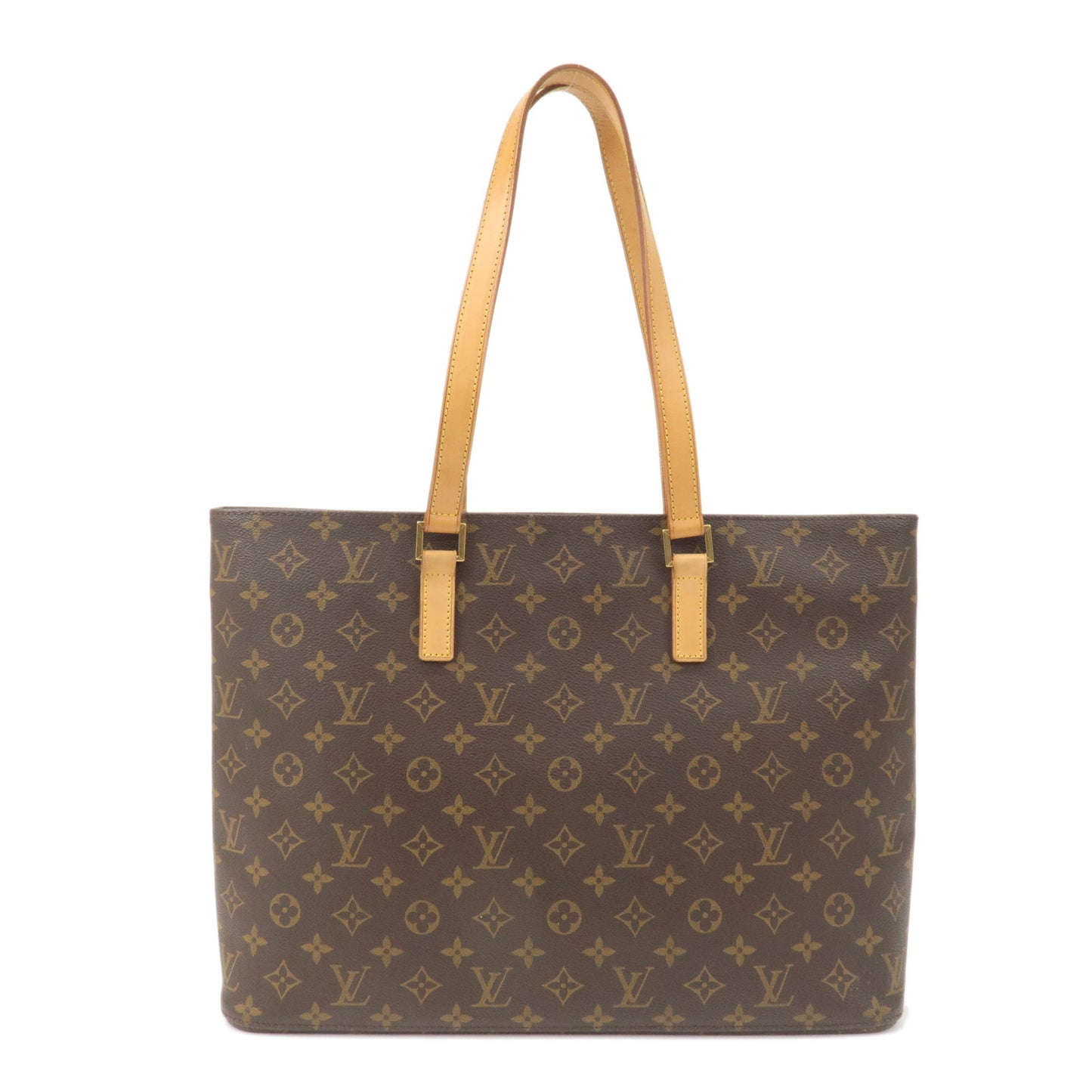 Louis-Vuitton-Monogram-Luco-Tote-Bag-Hand-Bag-Brown-M51155