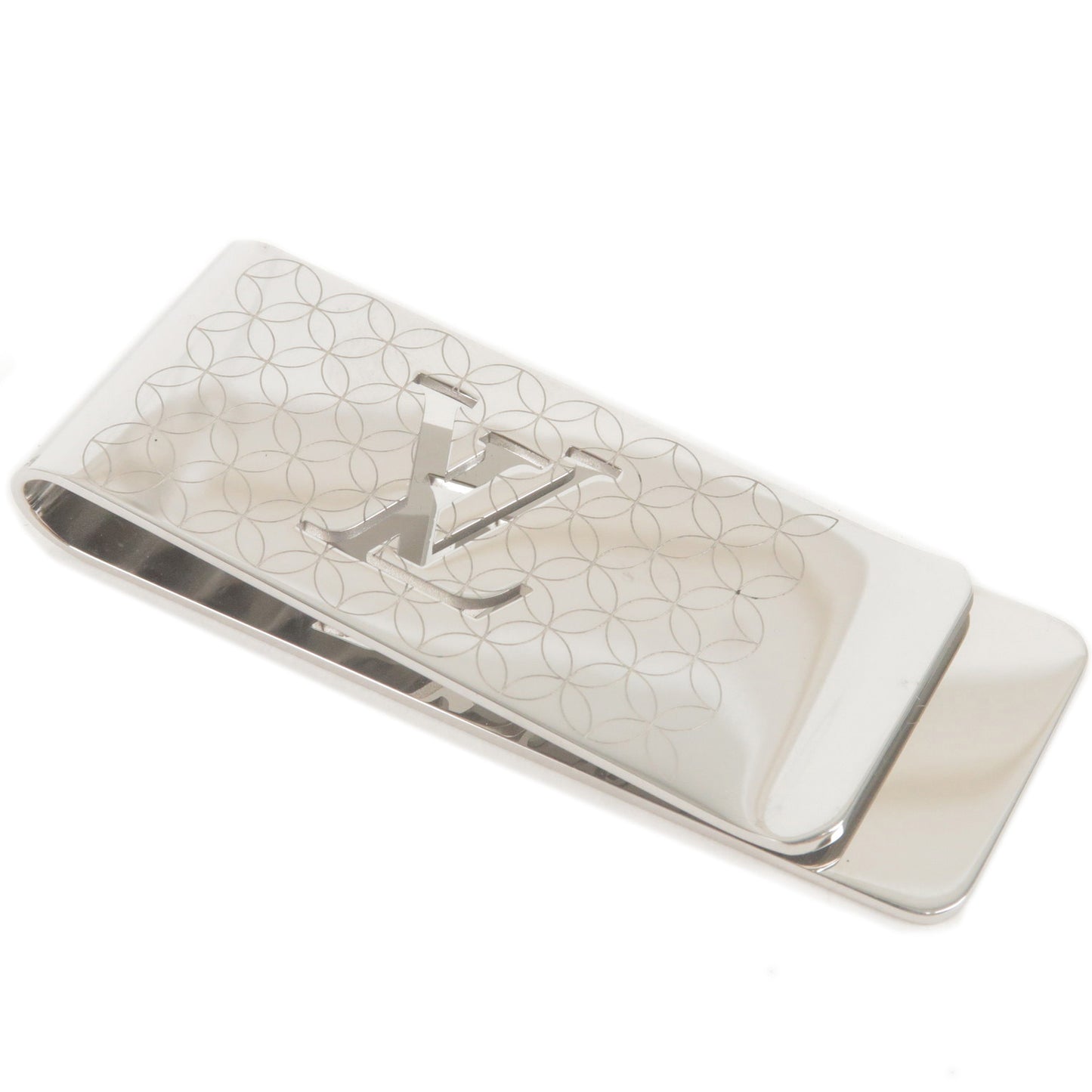 LOUIS VUITTON Bill Clip Champs Elysee Money Clip M65041 Silver from Japan