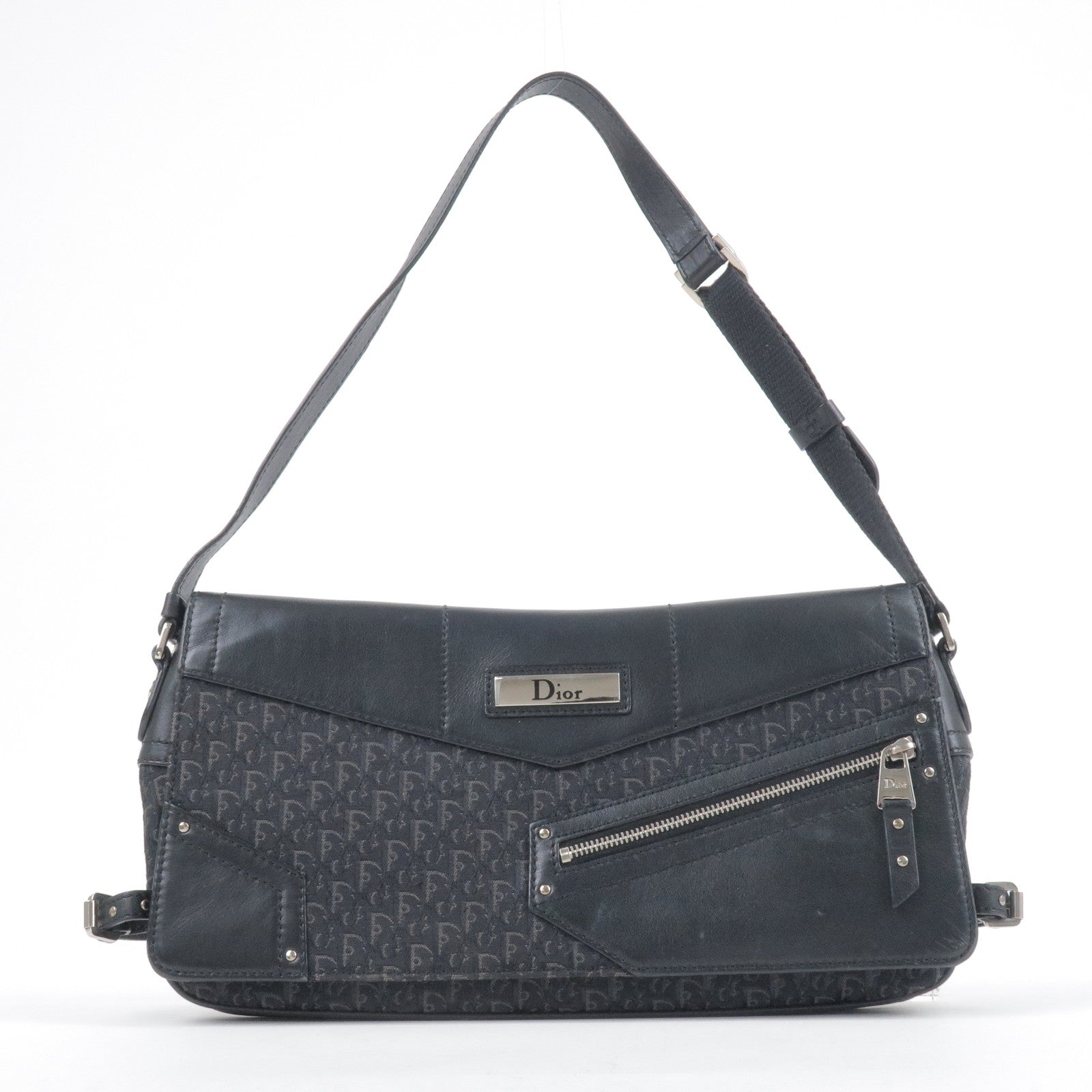 Lady dior leather crossbody bag Dior Black in Leather - 32191508