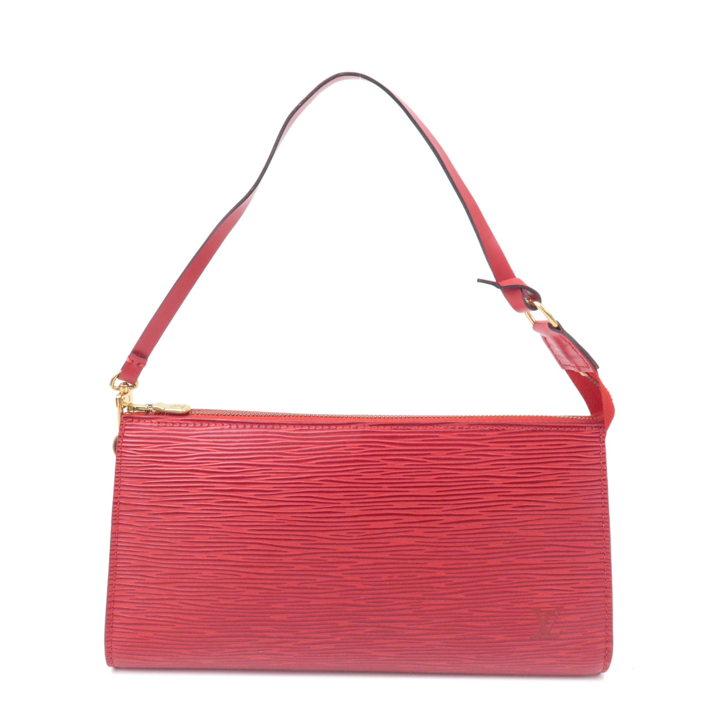 Louis Vuitton, Bags, New Authentic Louis Vuitton Epi Pochette Accessories  24 Castillan Red